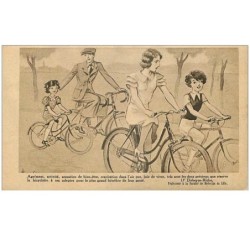 CYCLISME.n°25905.FAMILLE EN BICYCLETTES