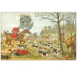 CHASSE.n°8.ILLUSTRATION.CHASSE A COUR
