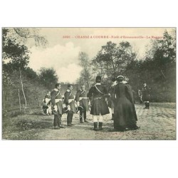 CHASSE.n°14.CHASSE A COURRE.FORET D'ERMENONVILLE.LE RAPPORT