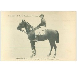 hippisme.n°37646.fétiche.alezan .1910.CHEVAUX.SUPPLEMENT A LA FRANCE CHEVALINE.course.cheval.jokey.