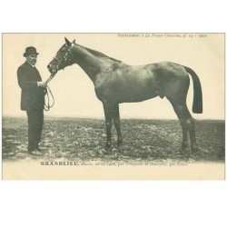hippisme.n°37652.grandlieu.alezan .1910.CHEVAUX.SUPPLEMENT A LA FRANCE CHEVALINE.course.cheval.jokey.