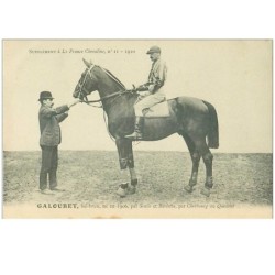 hippisme.n°37642.galoubet.bai brun .1910.CHEVAUX.SUPPLEMENT A LA FRANCE CHEVALINE.course.cheval.jokey.