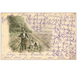 CHASSE.n°6.LES SAISONS.LE MEILLEUR AMI.FEMME CHASSEUSE