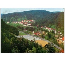 FOOTBALL.n°14635.OBERHARZ.BLICK AUF SILBERHUTTE.STADE.CPSM