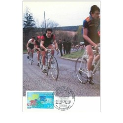 CYCLISME.n°28488.CHAMPIONNAT DU MONDE DE CYCLISME.1989.CARTE MAXIMUM