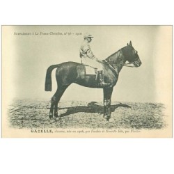 hippisme.n°37658.gazelle.alzane .1910.CHEVAUX.SUPPLEMENT A LA FRANCE CHEVALINE.course.cheval.jokey.