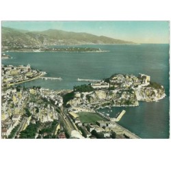 FOOTBALL.n°14634.MONACO.LE ROCHER ET LE CAP MARTIN.STADE.CPSM