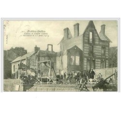 76.LES PETITES DALLES.CASINO ET CHALET VALLON.INCENDIES LE 15 AOUT 1904