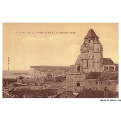 CAR-ACEP4-0279-76 -  L'eglise du treport et la plage de mers