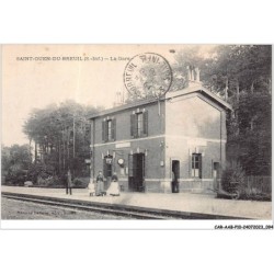 CAR-AABP10-76-0777 - SAINT-OUEN-DE BREUIL - La gare