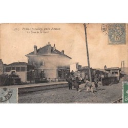 76 - PETIT QUEVILLY - SAN67240 - Près Rouen - Le quai de la gare - Train