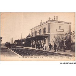 CAR-AAEP7-76-0633 - BEAUMONT-DU-GATINAIS - La gare - Train