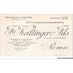 CAR-AACP10-76-0871 - ROUEN - Ste des anciens Etablissement F. Keitinger et Fils - Publicite