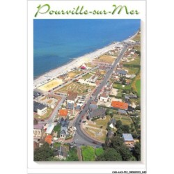 CAR-AAX-P12-76-0888 - POURVILLE-SUR-MER - Vue aerienne generale de la station et de la plage
