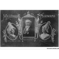 CAR-AABP6-76-0446 ROUEN - Millenaire Normand - Mlle Chanu, A. Fallieres, Mlle Anquetil - ELD