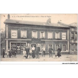 CAR-AAIP7-76-0653 - SAINT AUBIN EPINAY - Place de l'eglise