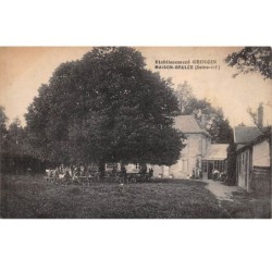 76 .n° 108889 . maison brulee . etablisssement grimoin .vue d ensemble .