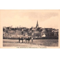 76. n° 103042 .octeville sur mer .agriculture .vue generale .