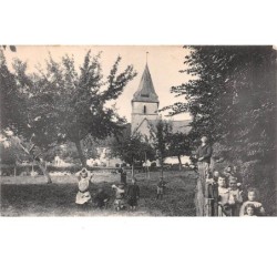 76. n°205998. meulers. l'église. vue de la Vallée