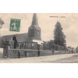76 .n° 108904 . conteville . l eglise .vue d ensemble .
