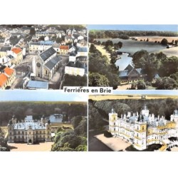 76 . n°sac10661 . Ferrières-en_brie . en avion au dessus de . cpsm 10X15 cm . LAPIE