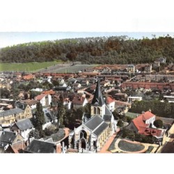 76 . n°sac10647 .Grand-couronné . le quartier de l'église n°9 . en avion au dessus de . cpsm 10X15 cm . LAPIE