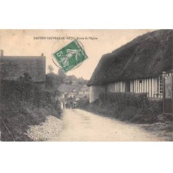 76 - HAUTOT L AUVRAY - SAN45299 - Route de l'Eglise - Pli