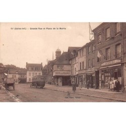 76 - RY - SAN45269 - Grande Rue et Place de la Mairie - Autobus
