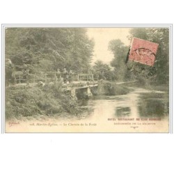 76.MARTIN-EGLISE.LE CHEMIN DE LA FORET.HOTEL RESTAURANT DU CLOS NORMAND.....PLIE