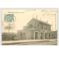 76.MONVILLE.PRES ROUEN.LA GARE.PLIE