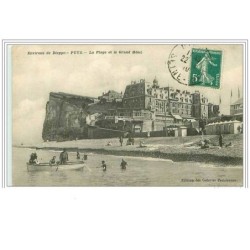 76.PUYS.ENVIRONS DE DIEPPE.LA PLAGE ET LE GRAND HOTEL