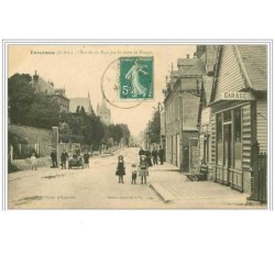 76.ENVERMEU.L'ENTREE DU PAYS PAR LA ROUTE DE DIEPPE.GARAGE