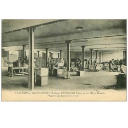76.LE HAVRE-GRAVILLE.n°69.HUILERIES ET SAVONNERIES MODERNES DESMARAIS FRERES.MAGASINS DES EXPEDITIONS SAVONS.RARE