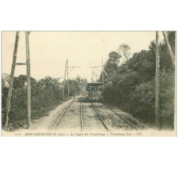 76.BON-SECOURS.n°28890.LA LIGNE DU TRAMWAY