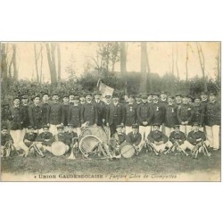 76.CAUDEBEC.""""UNION CAUDEBECCAISE"""".FANFARE LIBRE DE TROMPETTES.PLIES