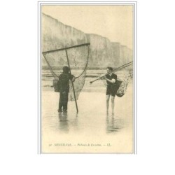 76.MESNIL VAL.PECHEURS DE CREVETTES.CP PUB