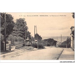 CAR-AABP8-76-0632 - Environs de ROUEN - BONSECOURS - Le tramway et la vieille côte