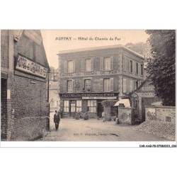 CAR-AAGP8-76-0695 - AUFFAY - Hotel du Chemin de Fer
