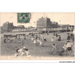 CAR-AAEP6-76-0608 - LE HAVRE - Enfants jouants sur la plage