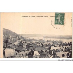 CAR-AAGP7-76-0640 - CAUDEC-EN-CAUX - La ville & La Seine à vol d'oiseau