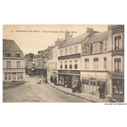 CAR-ACWP5-0302-76 - GOURNAY-EN-BRAY - Place nationale et rue notre-dame
