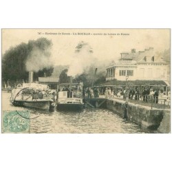 76 . n°37964.la bouille.arrive du bateau de rouen