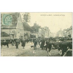 76.GOURNAY EN BRAY.n°28005.LE MARCHE AUX VACHES.MANQUES
