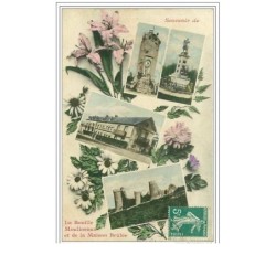 76.LA BOUILLE MOULINEAUX .SOUVENIR DE LA BOUILLE MOULINEAUX ET DE LA MAISON BRULEE