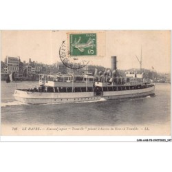 CAR-AABP8-76-0647 - LE HAVRE - nouveau vapeur Trouville faisant le service du havre à trouville - Bateau