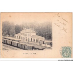 CAR-ABAP7-76-0664 - CLERES - La gare - Pub