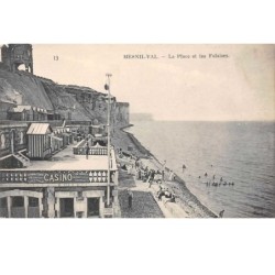 76  .  n° 202684    .   MESNIL - VAL  . LA PLACE ET LES FALAISES