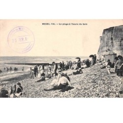 76  .  n° 202694    .   MESNIL - VAL  .LA PLAGE A L HEURE DU BAIN