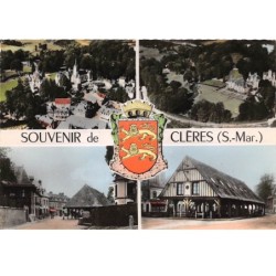 76 .n° 204926.cleres souvenir...multivues.cpsm - 15 x 10.5 cm