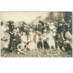 76.LE TREPORT.n°8272.CP PHOTO.GROUPE DE PERSONNES
